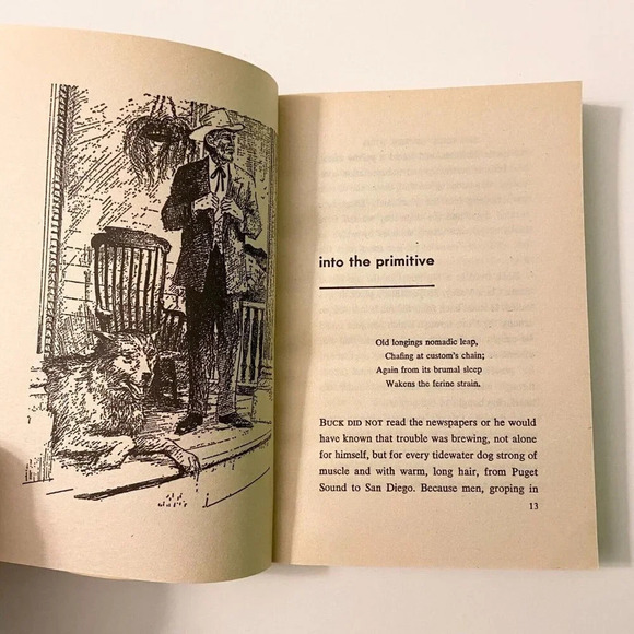 Vintage 1981 The Call of the Wild by  Jack London Whitman Classics Paperback - Picture 5 of 12